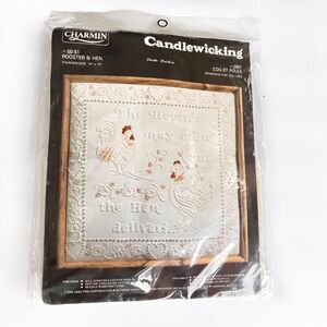 JANLYNN Charmin Candlewicking Rooster & Hen 00-51 2961 Candlewicking Kit